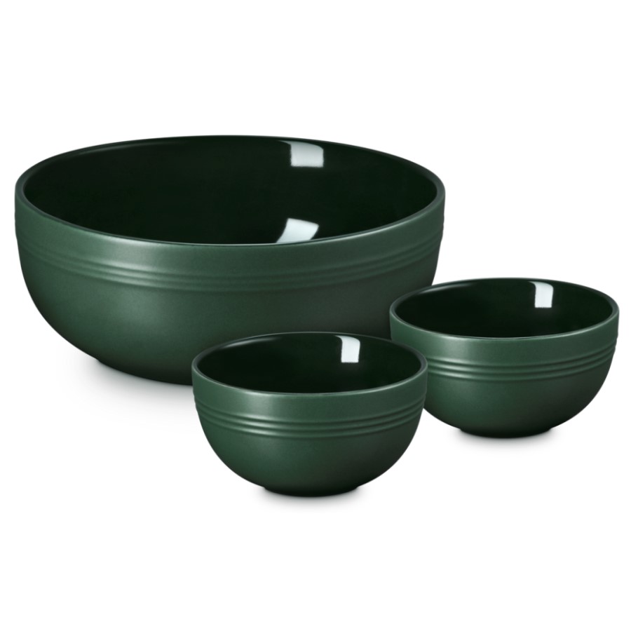 additioanl image for  Le Creuset 3 Serving Bowls Foret 350 ml 